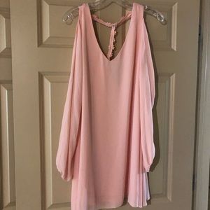 Light pink cocktail dress